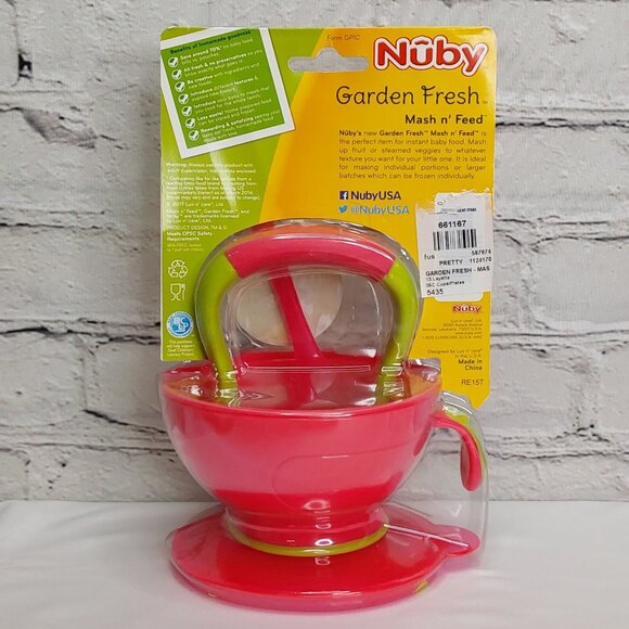 NUBY 'GARDEN FRESH MASH~N~FEED' BOWL & STORAGE - Picture 3 of 16